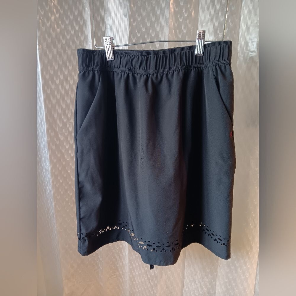 Stillwater Supply Co. Black Eyelet Hem Skirt Shorts Size S